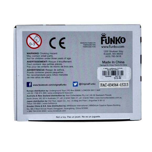 Funko Pop Unopened Carnage 99 Marvel Universe Supervillain Spiderman Venom - Picture 6 of 9